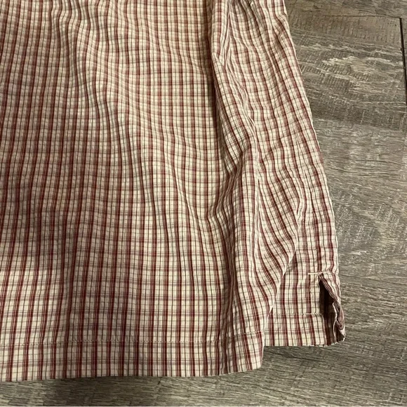 Eddie Bauer Men's Tan Plaid Button Down Shirt - Picture 9 of 10